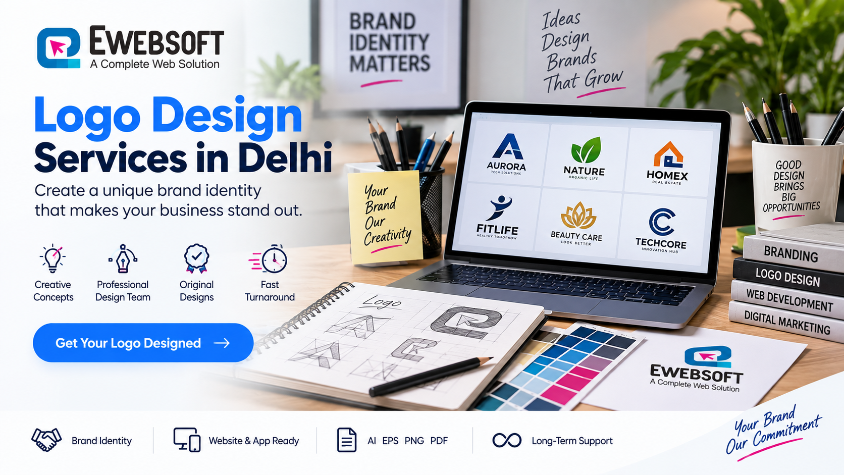 Logo Design Services in Delhi - Ewebsoft